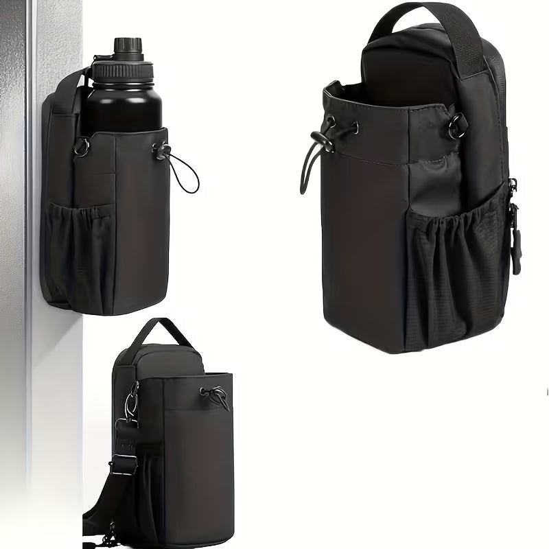 Gym Bag with Magnetic Closure –  Heavy Iron Grip – Large Capacity Sports Water Bottle Holder