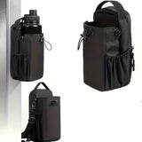 Gym Bag with Magnetic Closure –  Heavy Iron Grip – Large Capacity Sports Water Bottle Holder
