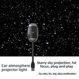 USB Car Ambient Light Atmosphere Large Range Projection Romantic Atmosphere Adjustable Focus Distance