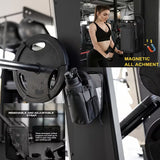Gym Bag with Magnetic Closure –  Heavy Iron Grip – Large Capacity Sports Water Bottle Holder
