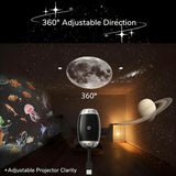 USB Car Ambient Light Atmosphere Large Range Projection Romantic Atmosphere Adjustable Focus Distance
